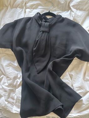 Balenciaga Tie-Neck Blouse